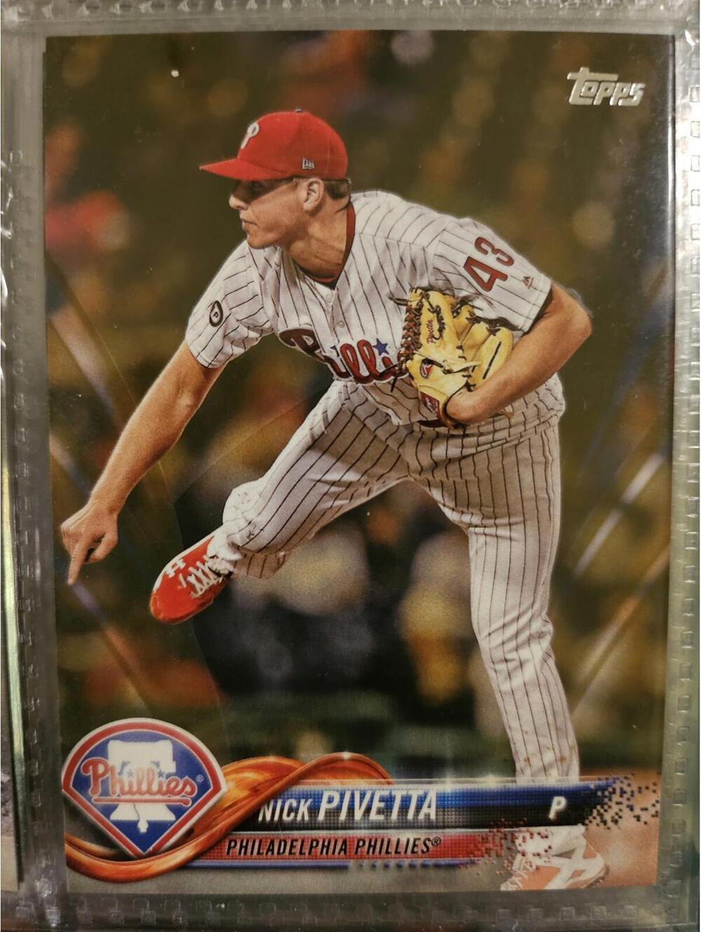 2018 Topps GOLD insert- Nick Pivetta - No.0989/2018  #241 - Phillies -RAW Mint - Picture 1 of 2